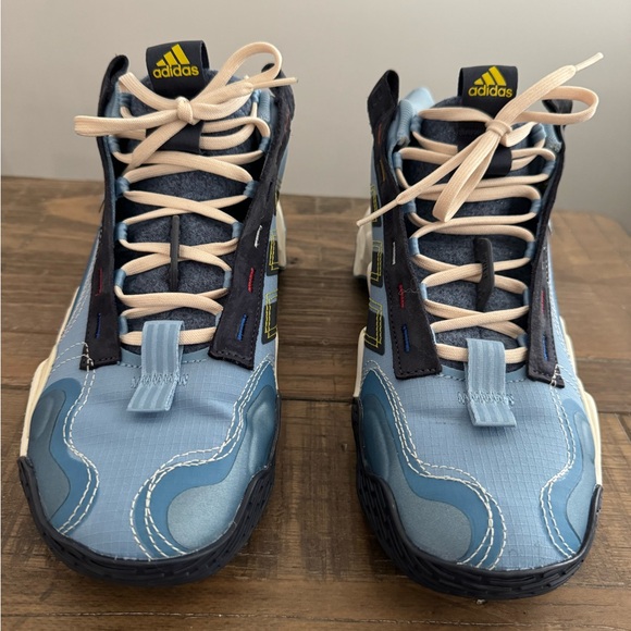 Women's adidas Exhibit B Candace Parker Mid Top Basketball Shoes GZ2375 Blue - Picture 2 of 10